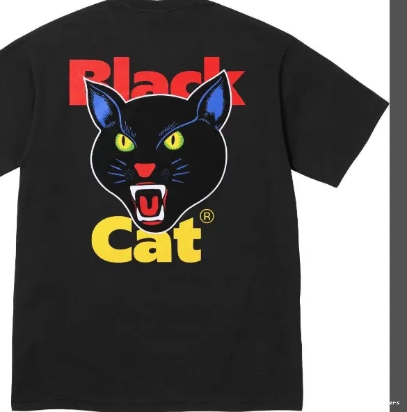 TEE S BLACK Black L XL Black CAT 24 White and M Cat 0530
